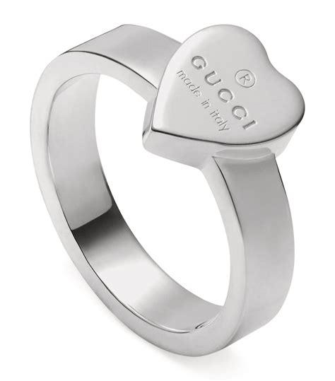 gucci silver trademark ring